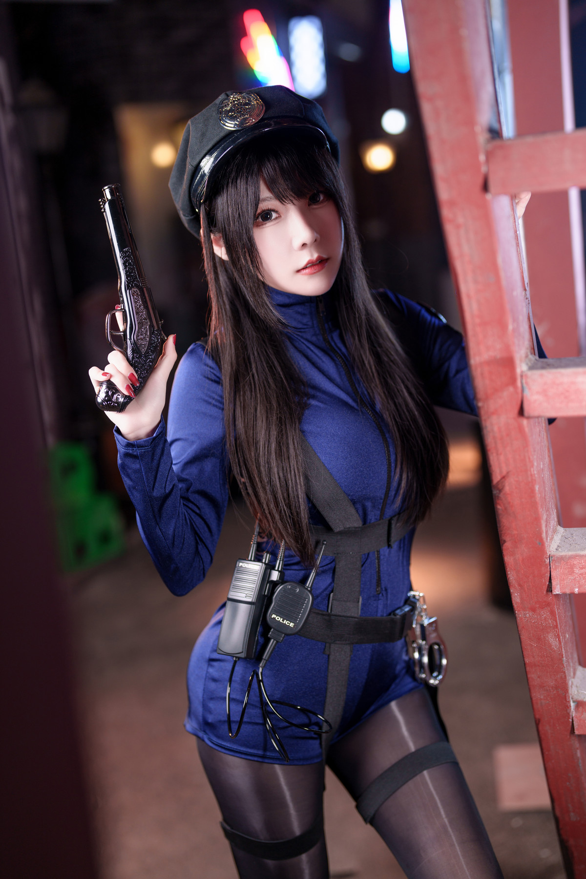 Cosplay 香草喵露露 女警(40P)