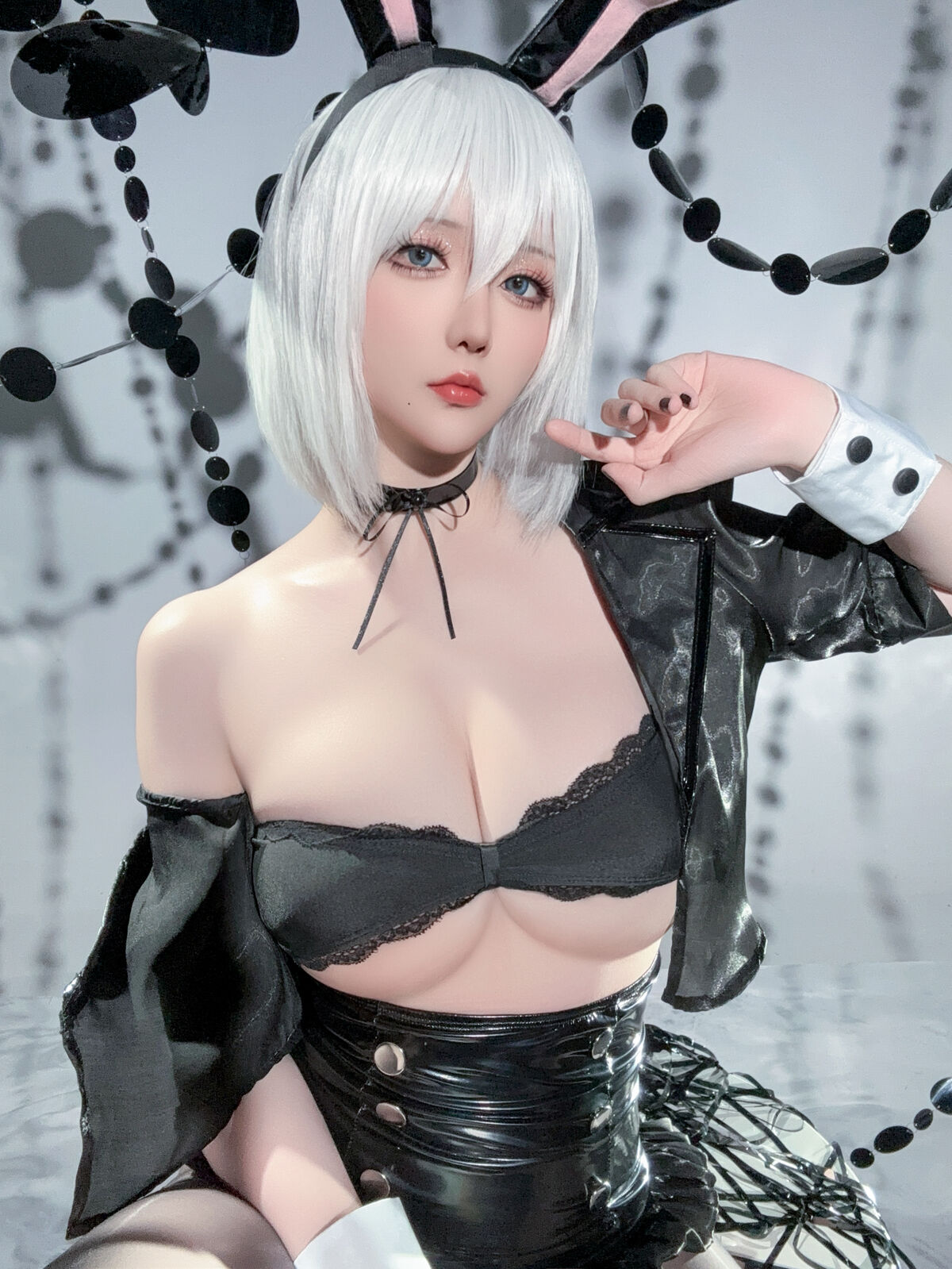 Coser@星之迟迟Hoshilily – 尼尔 机械纪元 2B 兔女郎 (35P)