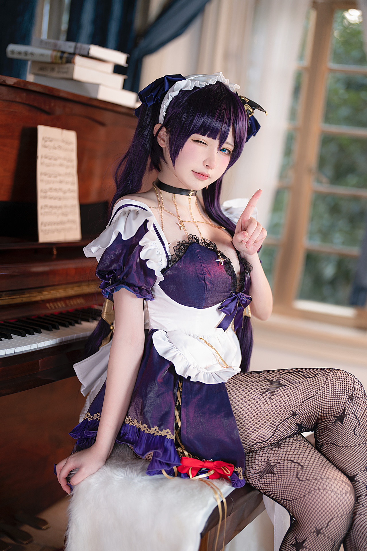 Cosplay 樱梨梨 莫娜女佣