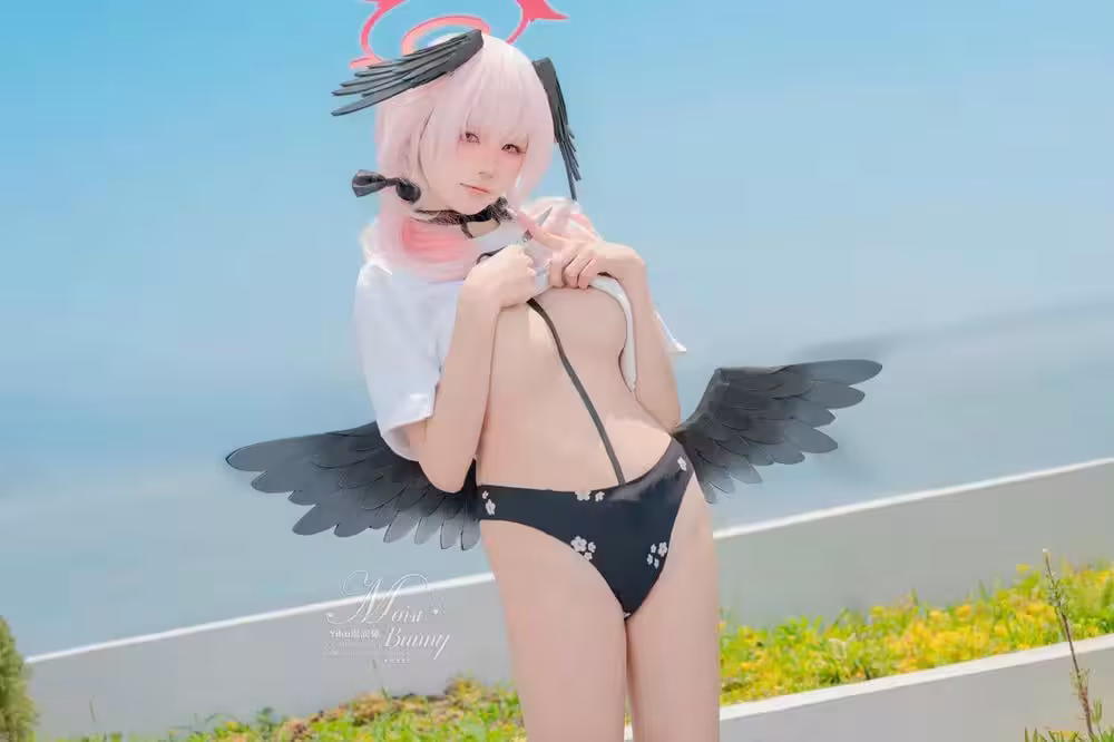 咬一口兔娘ovo (Yaokoututu) – 8月作品『下江小春 泳裝』 Honey