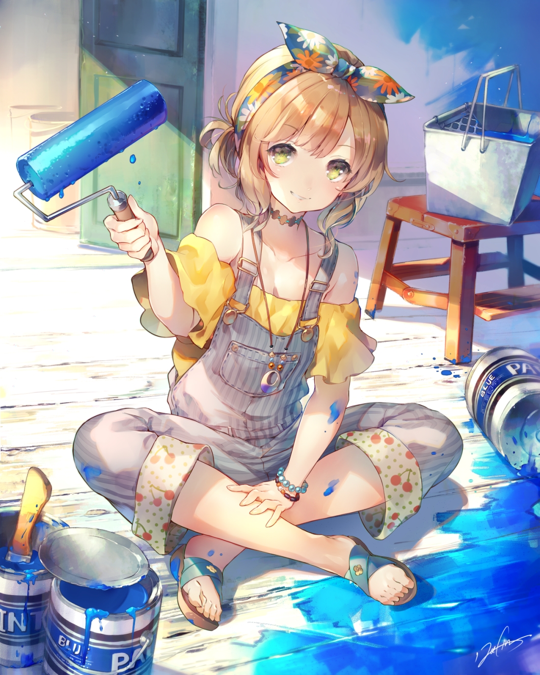 性感可爱动漫美少女半露香肩唯美图片