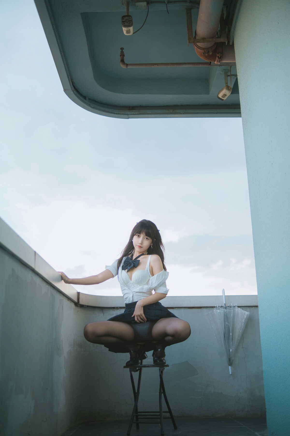 Coser@不呆猫 – JK学妹户外 (60P)