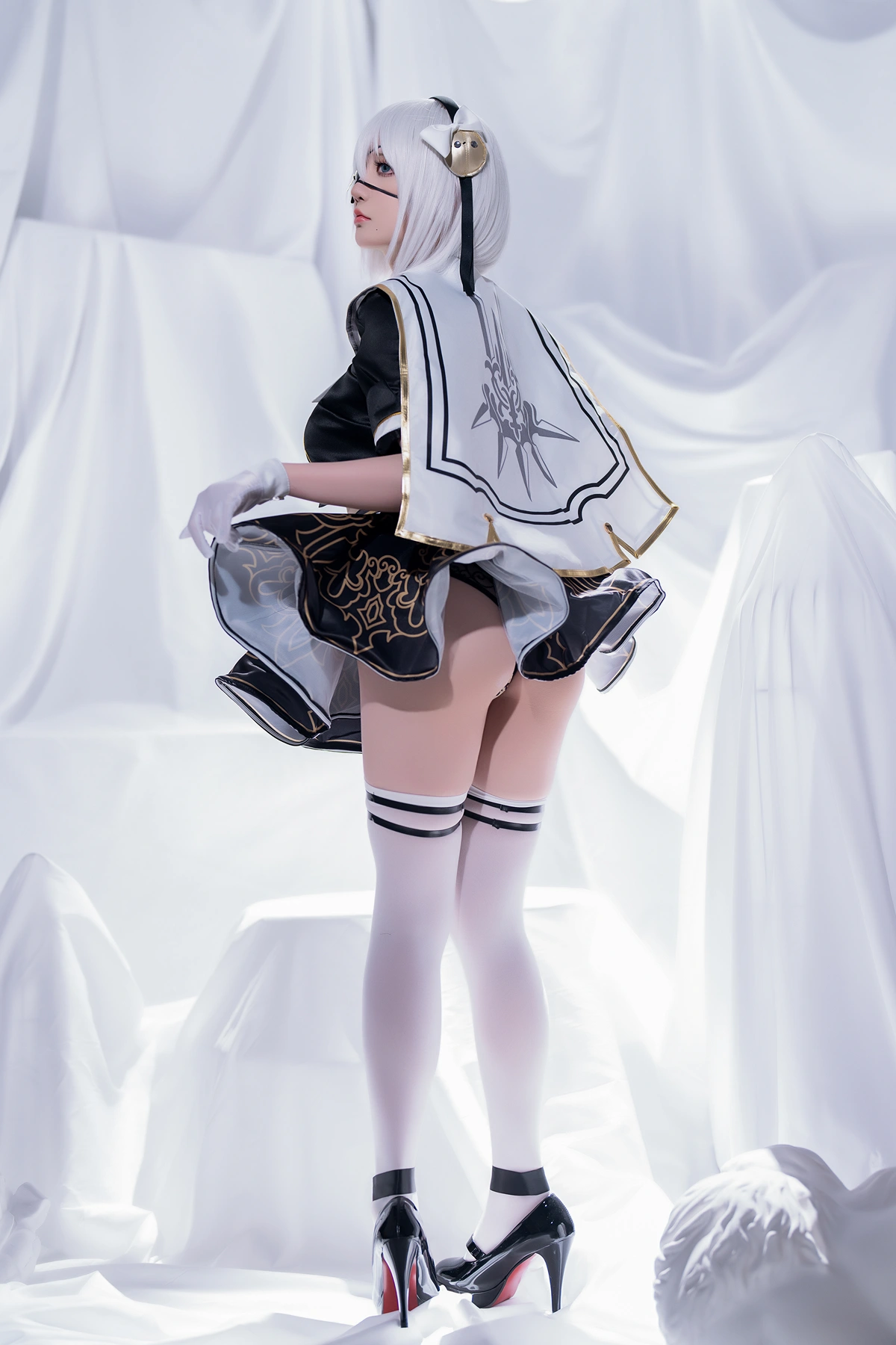 Cosplay 星之迟迟Hoshilily – 尼尔同人 2B学姐服