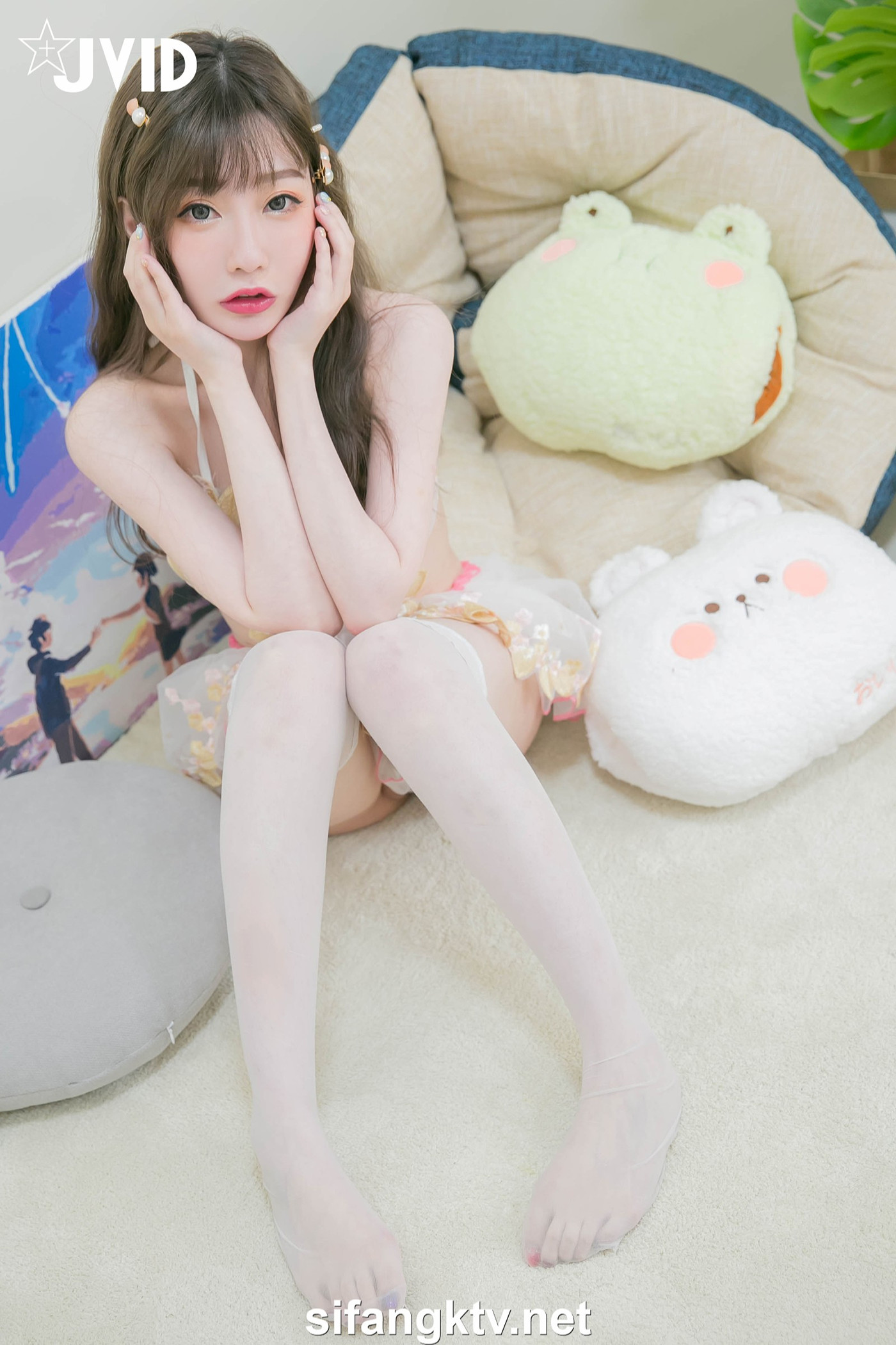 JVID 璃奈酱 Rina 天女召唤 裸衣天女的情色选择题 Set.01