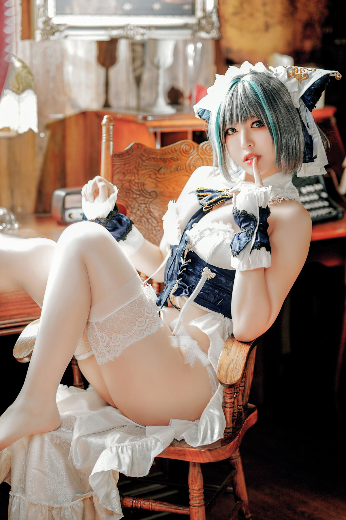 Cosplay 半半子Banbanko 碧蓝航线 柴郡抱枕(56P)
