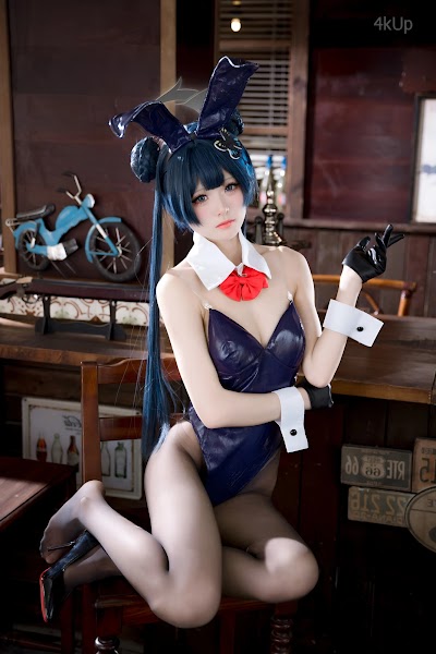 Coser@九柒喵 蔚蓝档案 龙华妃咲 兔女郎