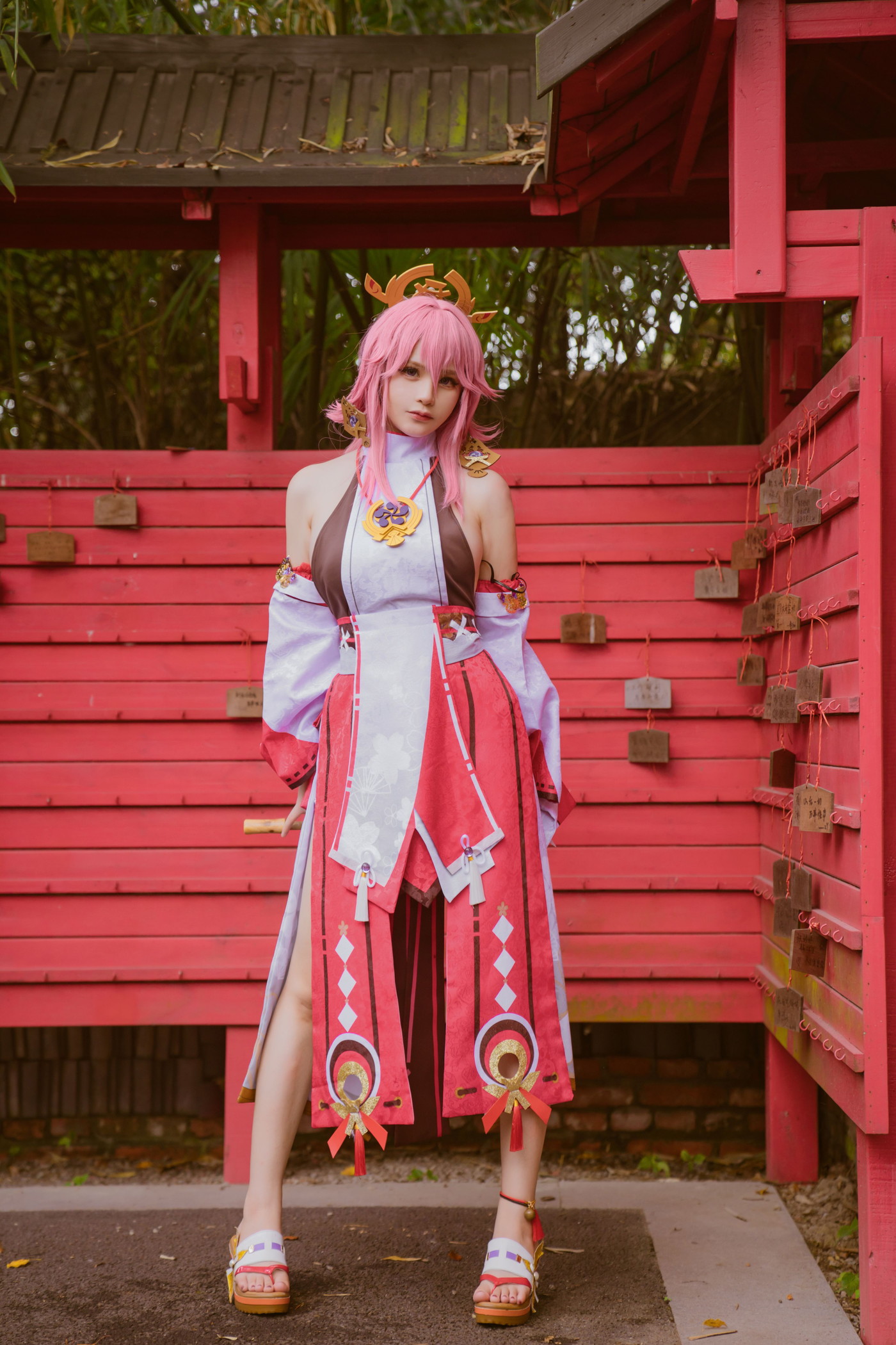 Cosplay 前羽_rr 原神 八重神子(60P)
