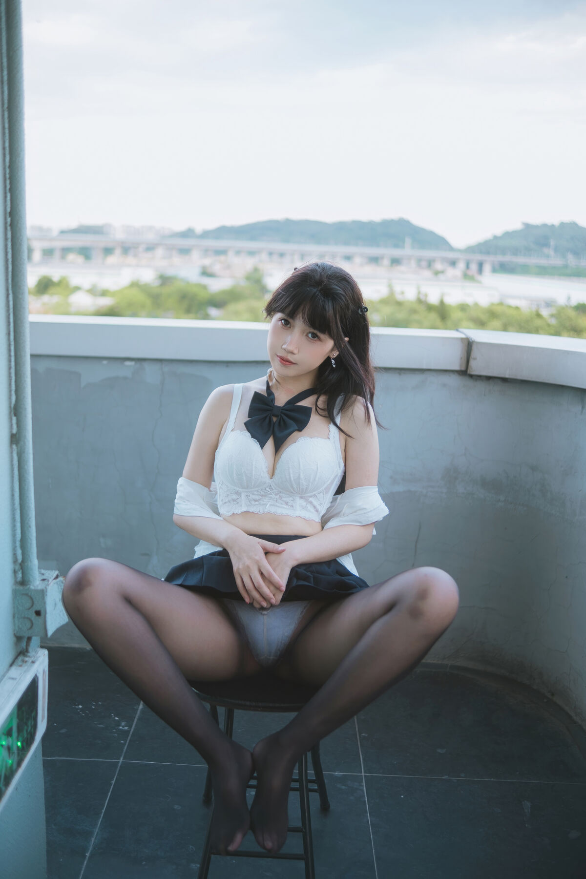 Coser@不呆猫 – JK学妹户外 (60P)