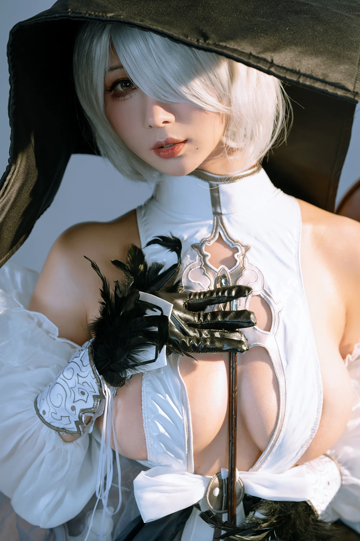 Cosplay 云溪溪Yunx1x1 & 奶桃 – 2B本 YoRHa No.2 Type B 上 Set.04