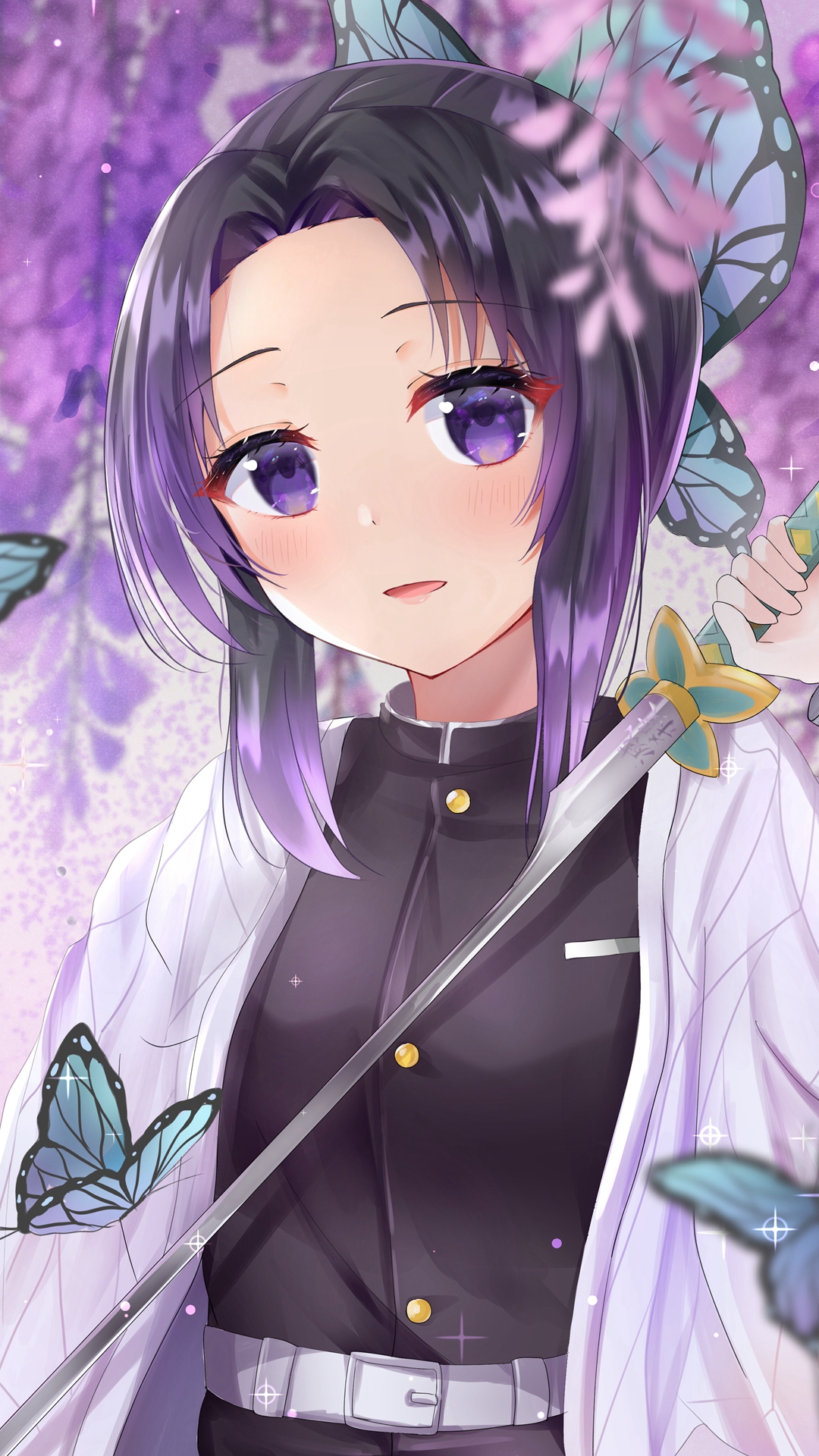 鬼灭之刃蝴蝶忍同人插画