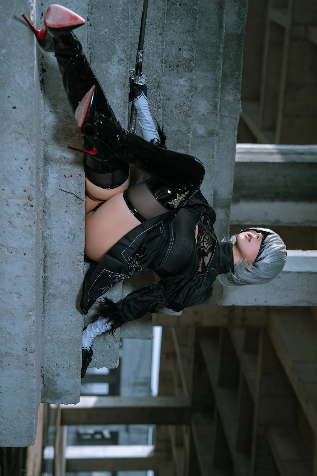 Cosplay 云溪溪Yunx1x1 & 奶桃 – 2B本 YoRHa No.2 Type B 下 Set.04