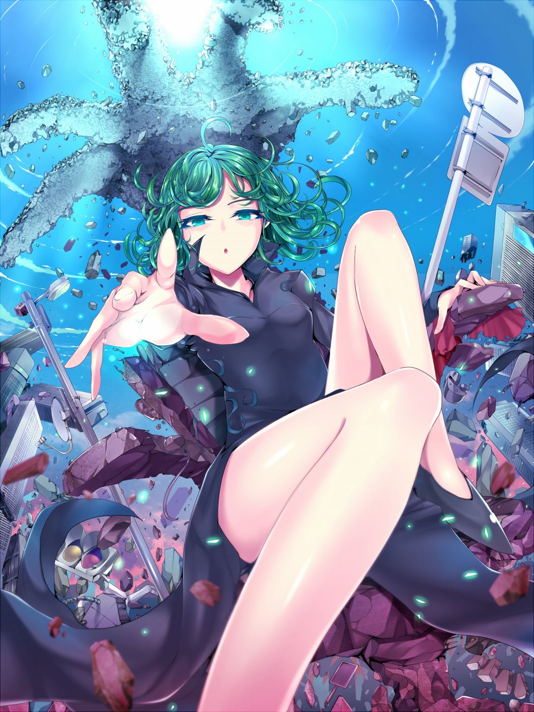 动漫少女唯美图片 修长美腿让人无法离开视线