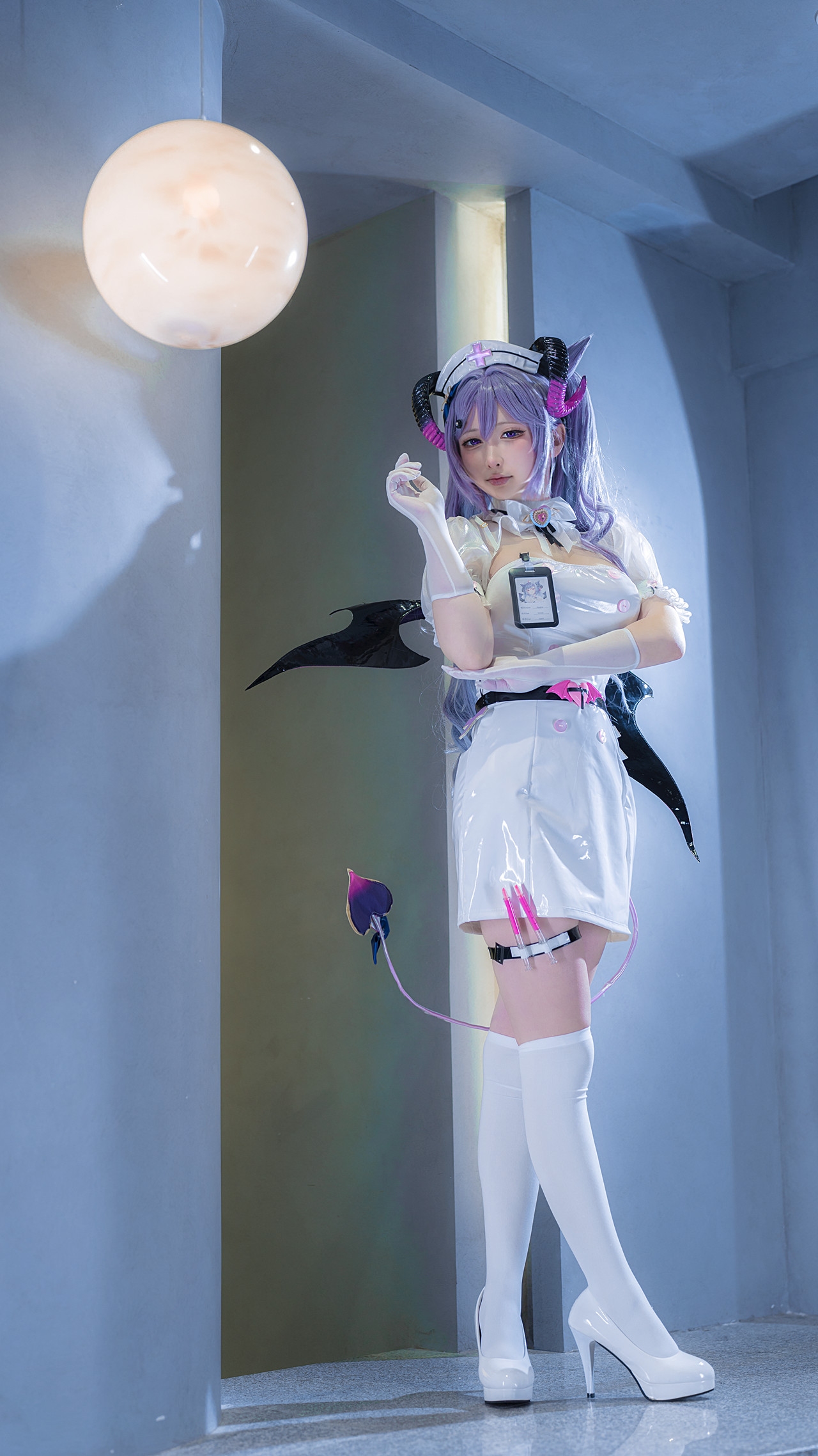 Cosplay 樱梨梨 刻晴魅魔护士(28P)