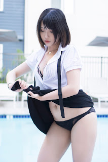 Coser@Hana Bunny – Wet Shirt Casual