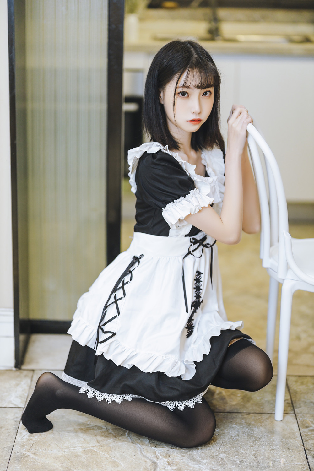 Cosplay 许岚LAN – 短裙女仆