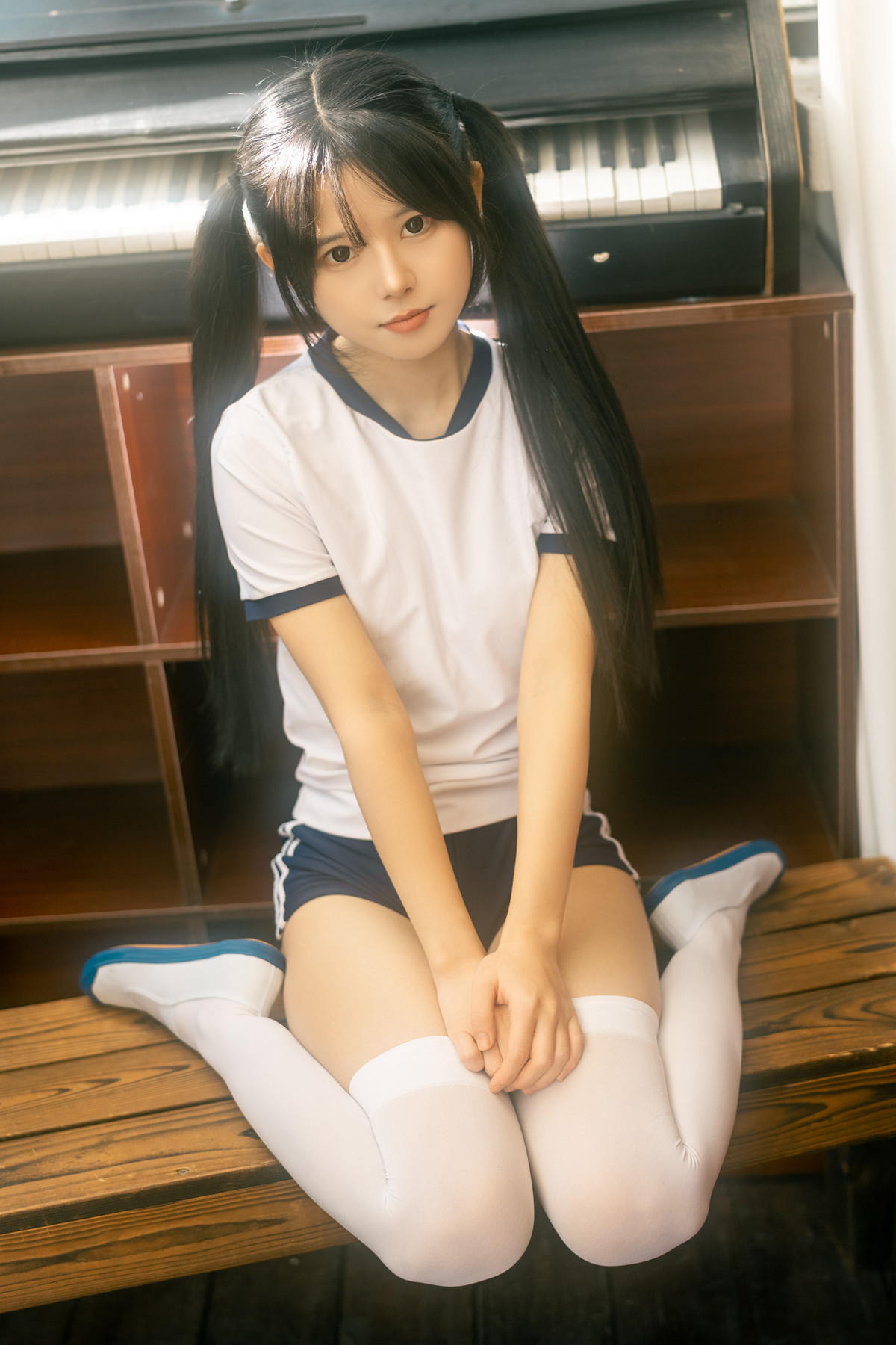 Cosplay Rua阮阮 春の更衣室-体操服(50P)