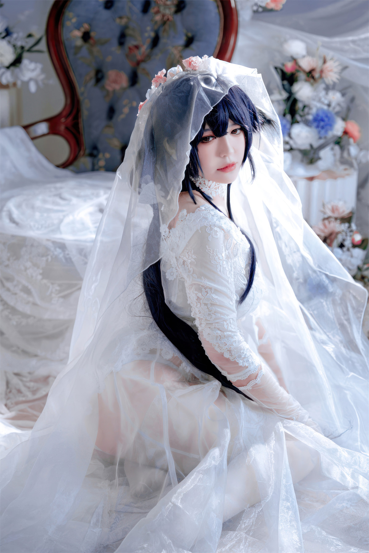 Cosplay 半半子Banbanko 碧蓝航线 吾妻花嫁(50P)