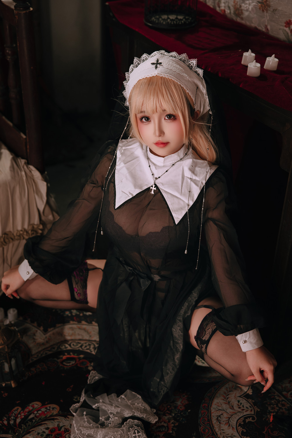 Cosplay Rinaijiao日奈娇 – 禁忌修女 Set.01