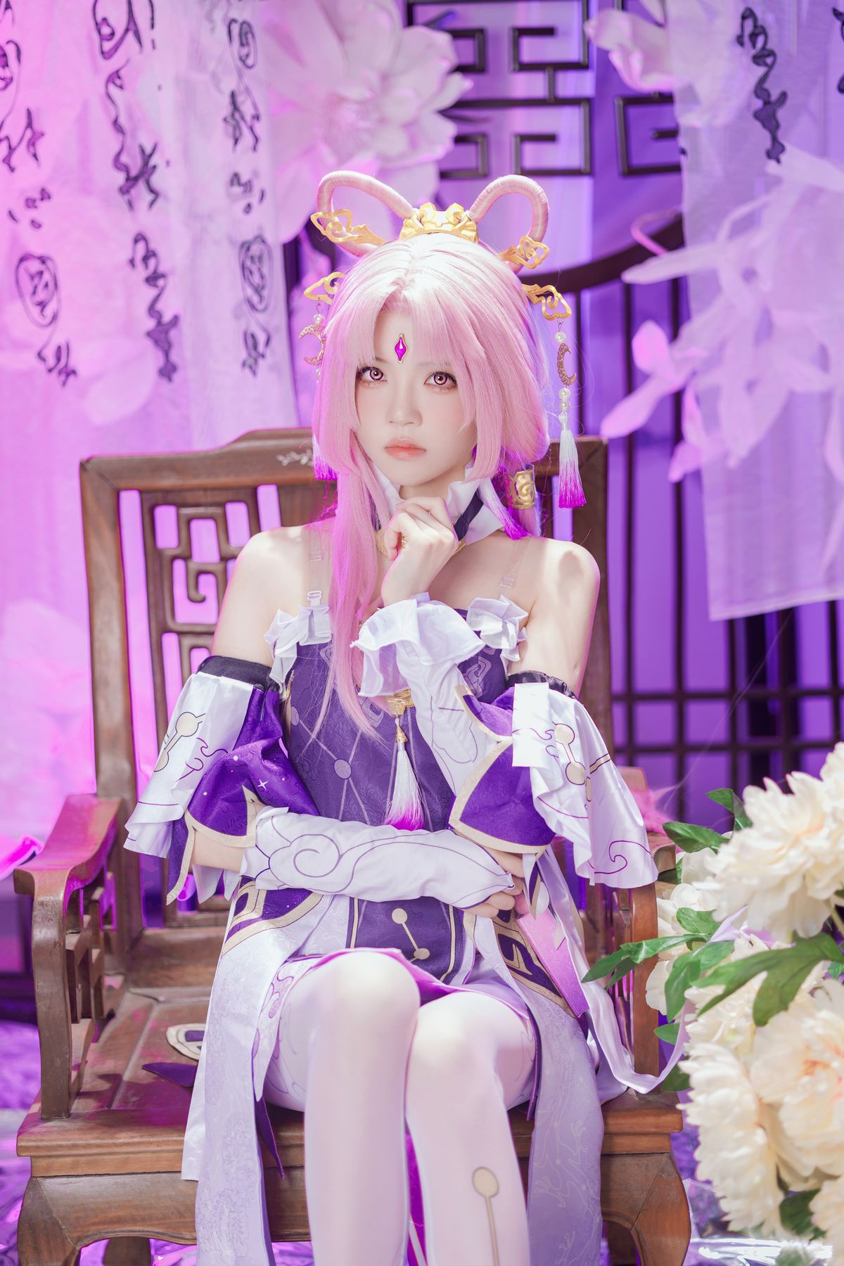 Coser@桜桃喵 – 符玄 (28P – 2V)
