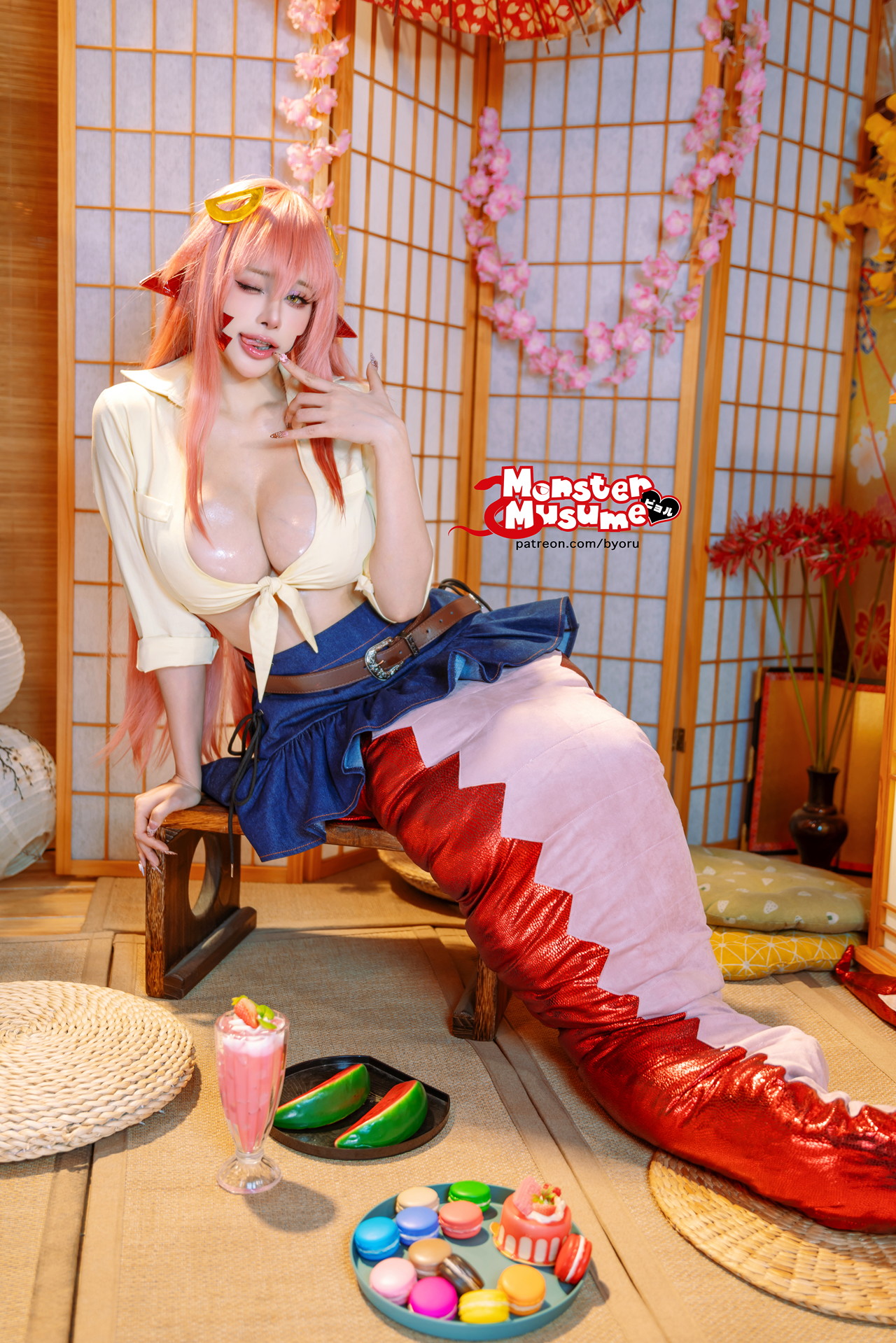 Cosplay 日本性感萝莉Byoru Miia Monster Musume(60P)