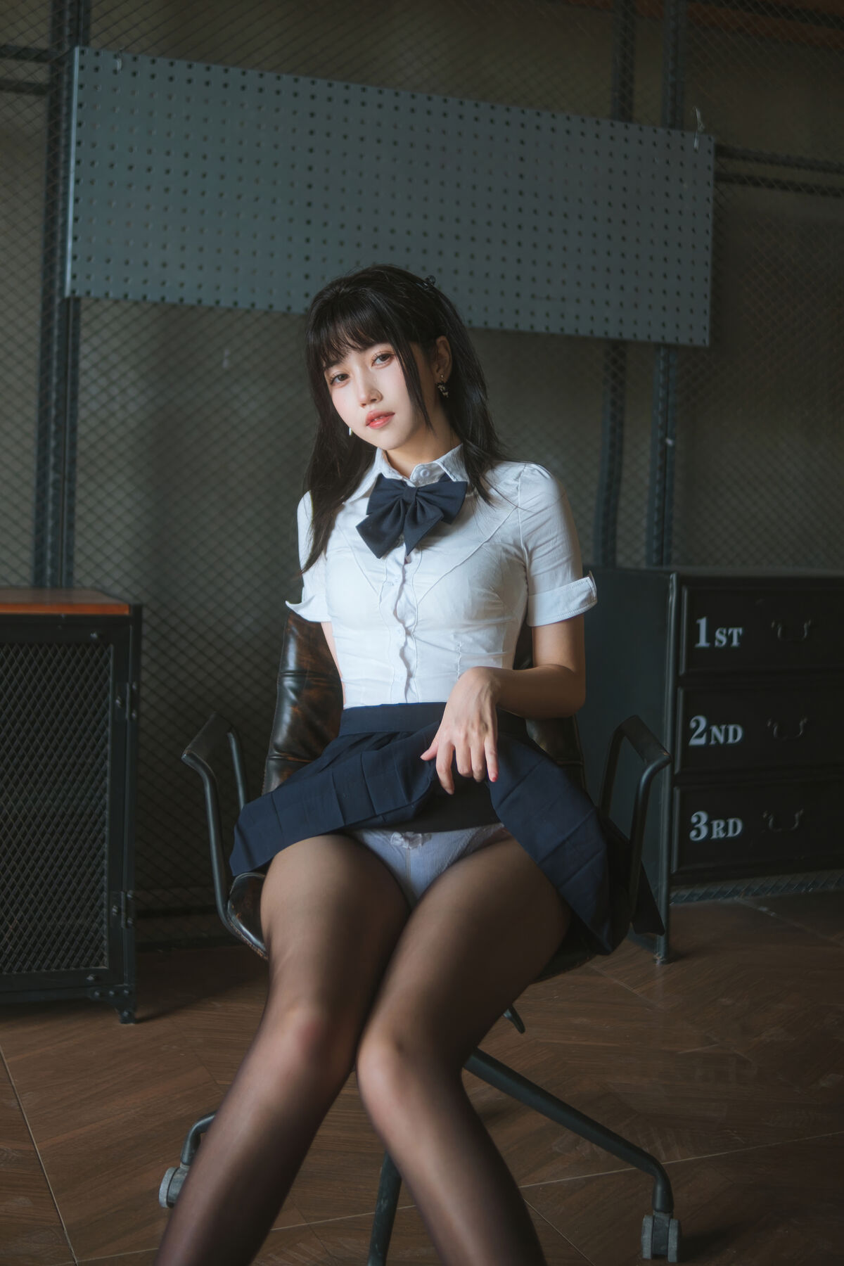 Coser@不呆猫 – JK学妹户外 (60P)