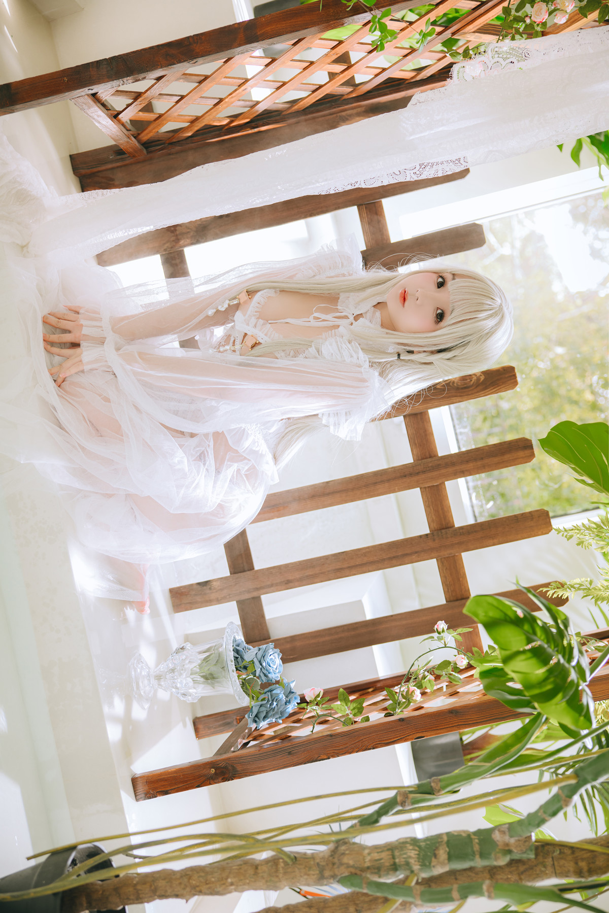 Cosplay Rinaijiao日奈娇 白纱衣 Set.02(63P)