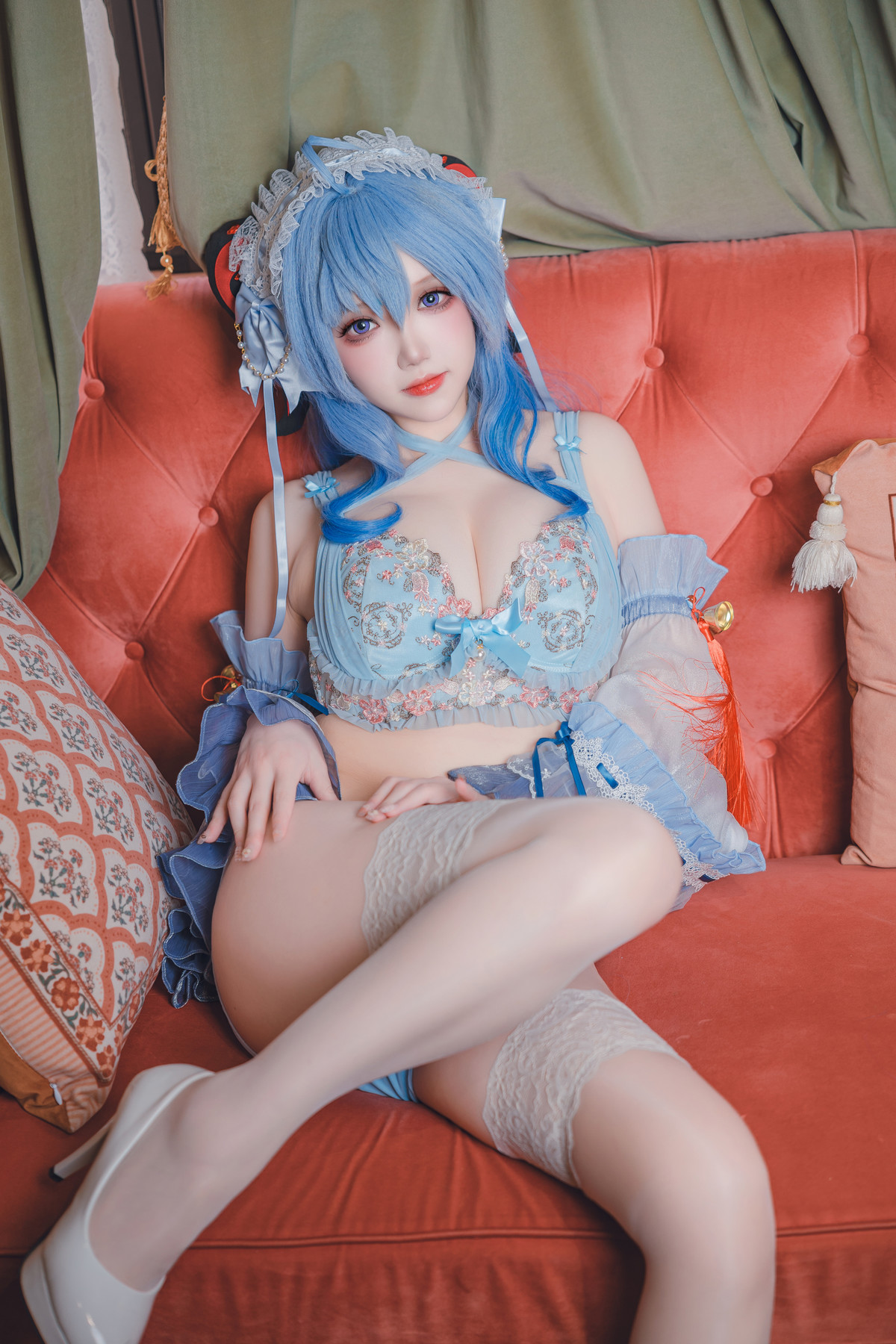 Cosplay 雪晴Astra 原神 甘雨内衣(45P)