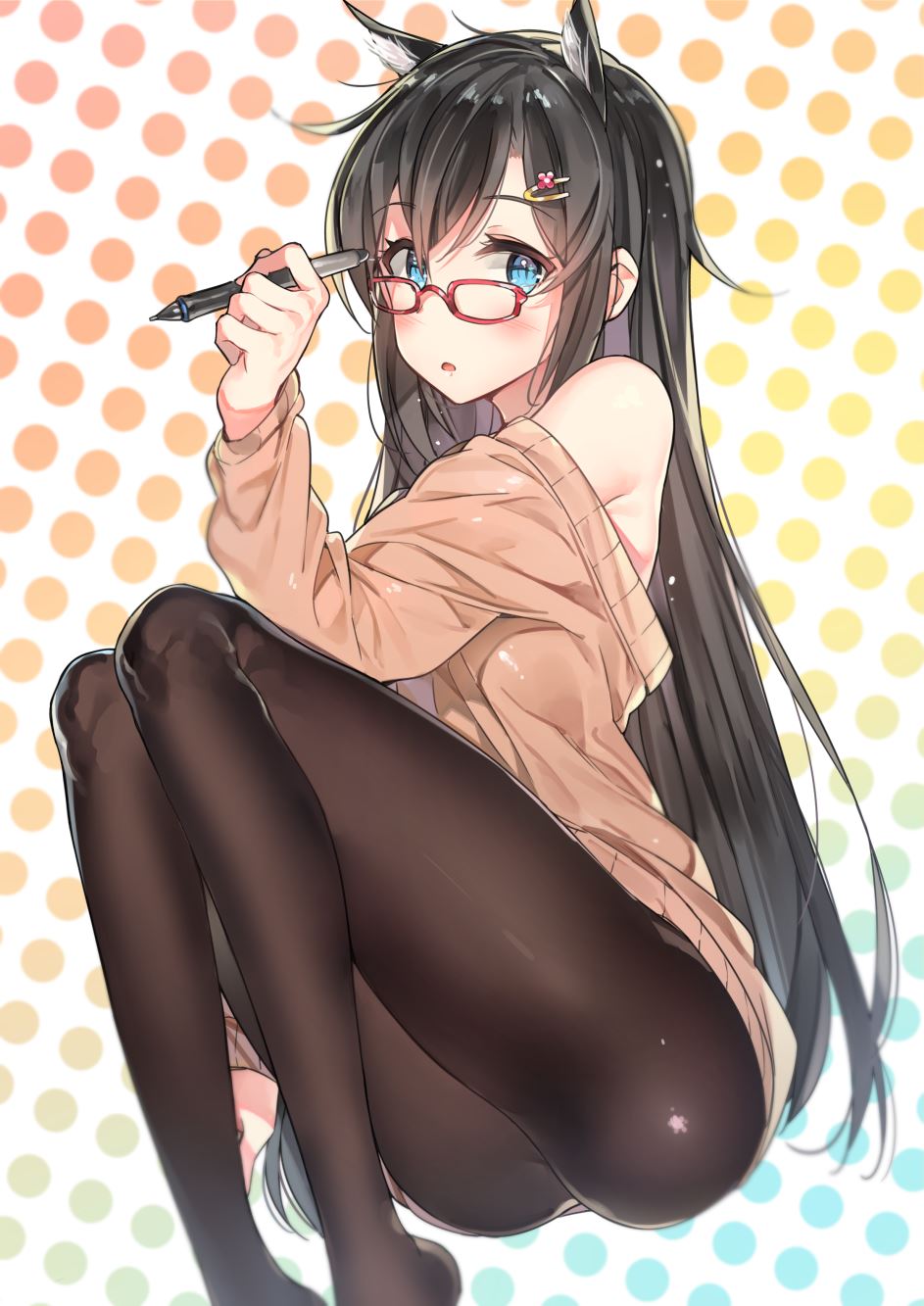 动漫少女唯美图片 修长美腿让人无法离开视线