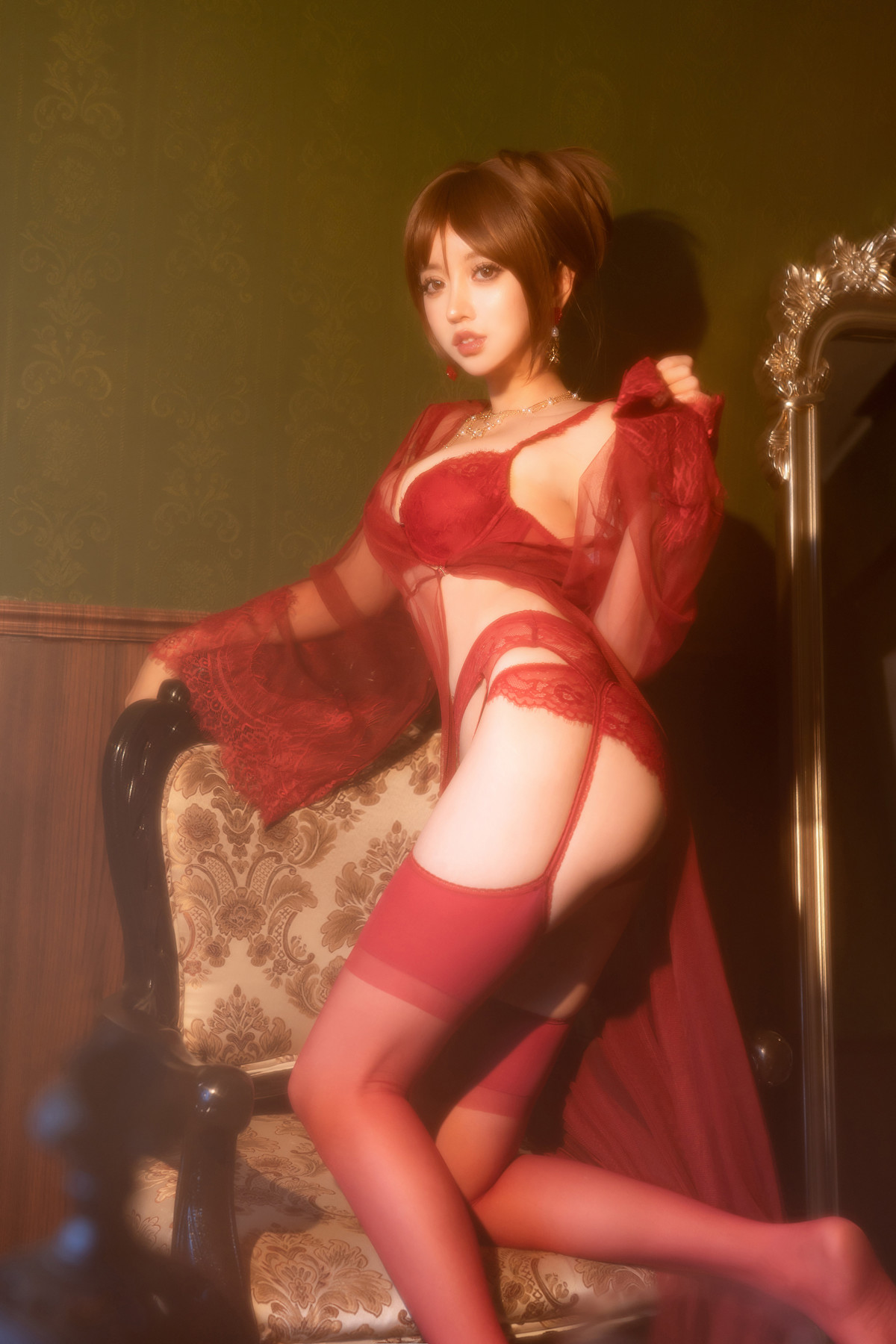 Cosplay 过期米线线喵 温柔小妈(50P)