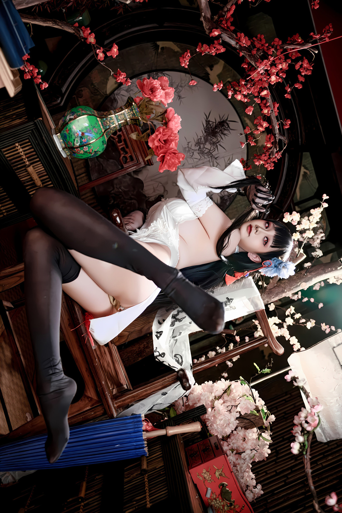 Cosplay 阿雪雪 – 碧蓝航线 逸仙 中式 Set.02(46P)