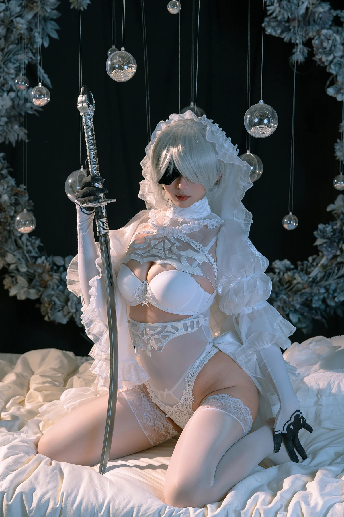 Cosplay 云溪溪Yunx1x1 & 奶桃 – 2B本 YoRHa No.2 Type B 上 Set.02