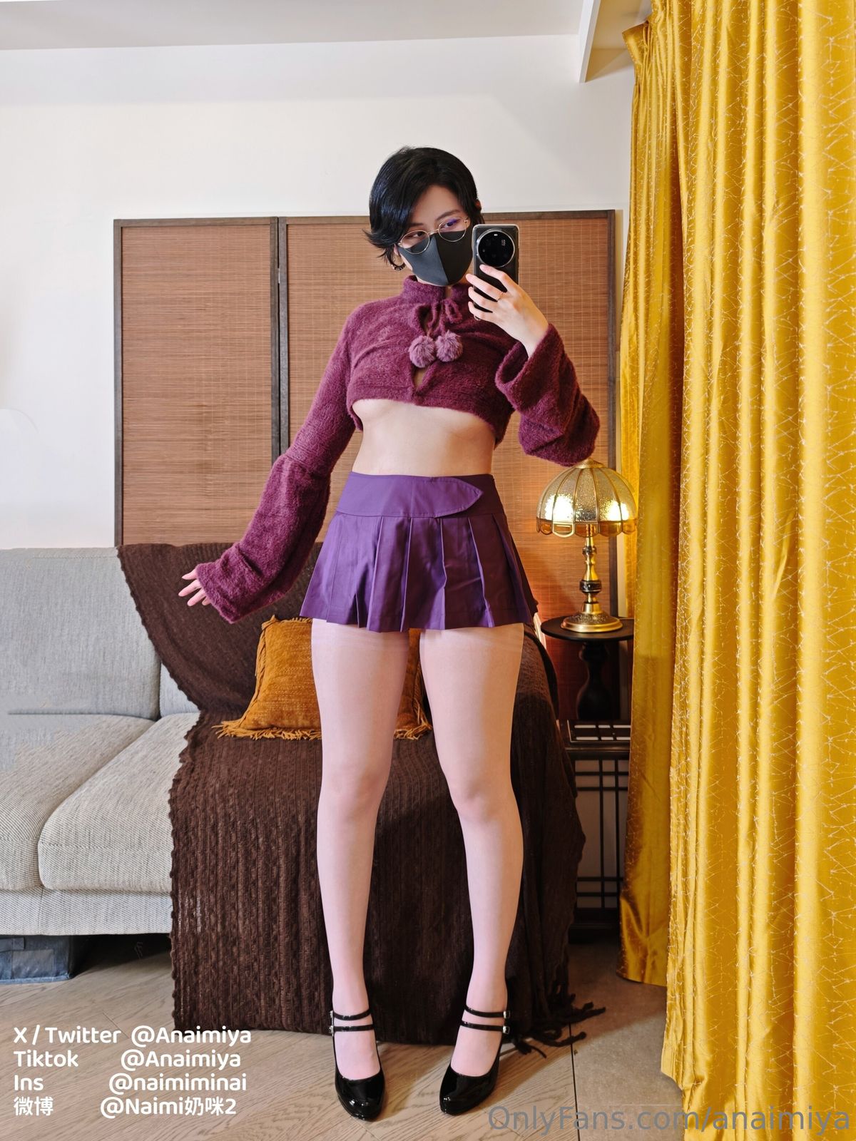 Coser@Anaimiya奶咪 – OnlyFan 2025年4月新作 – 白丝死库水 闷骚短发 (38P – 6V)