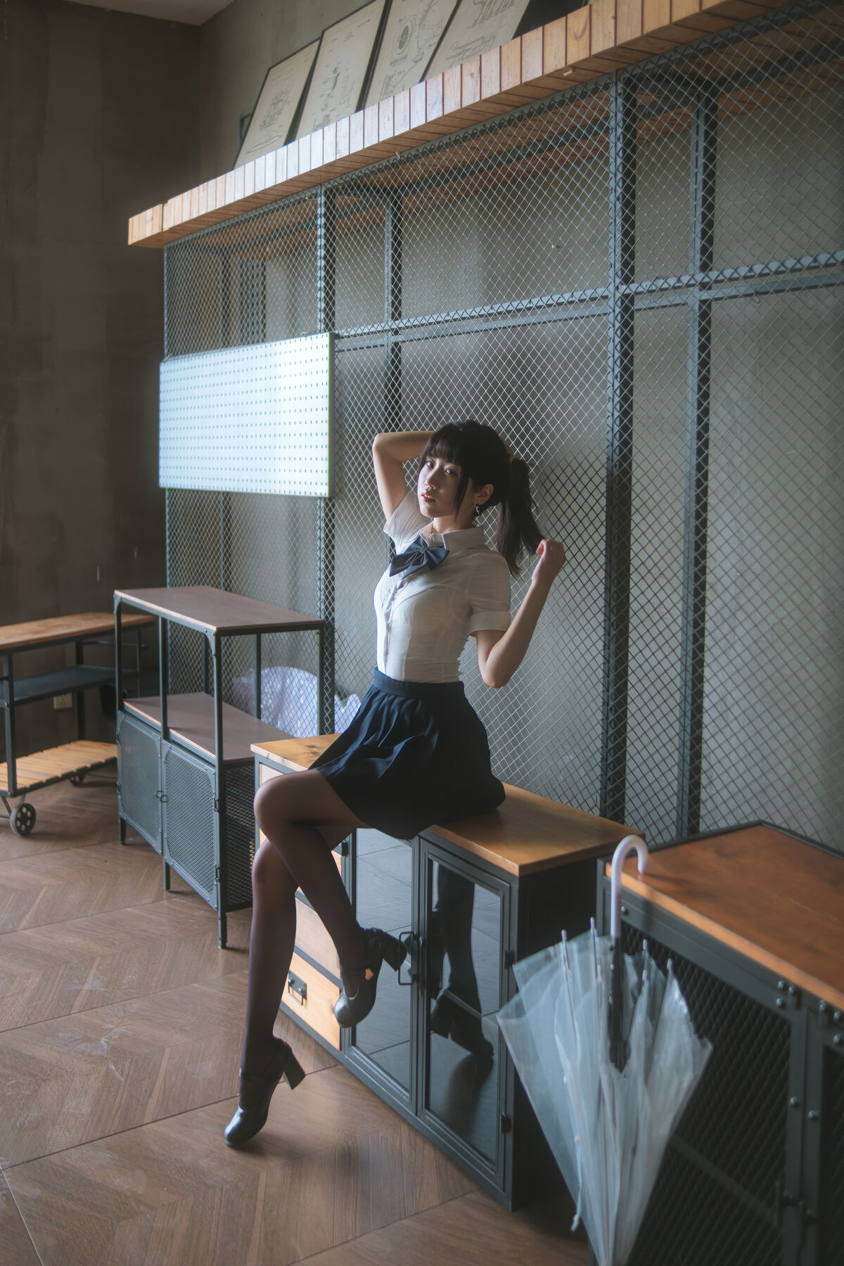 Coser@不呆猫 – JK学妹户外 (60P)