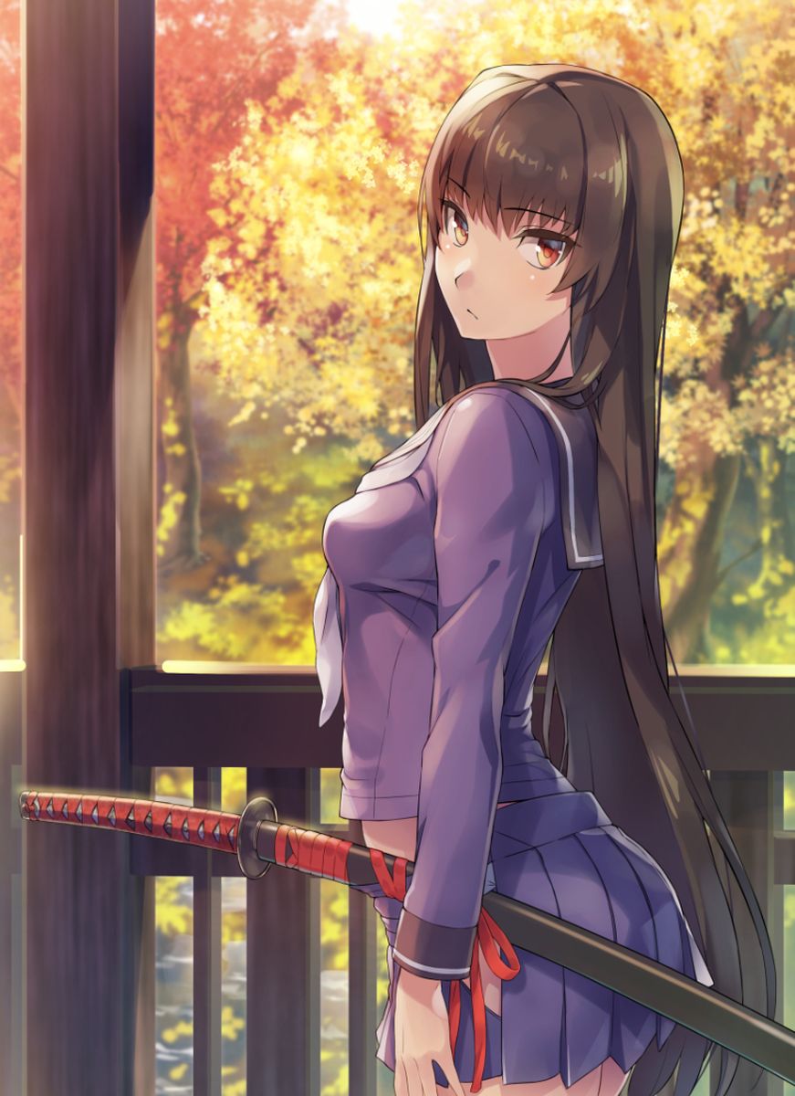 英姿飒爽日本女武士动漫美女高清图片