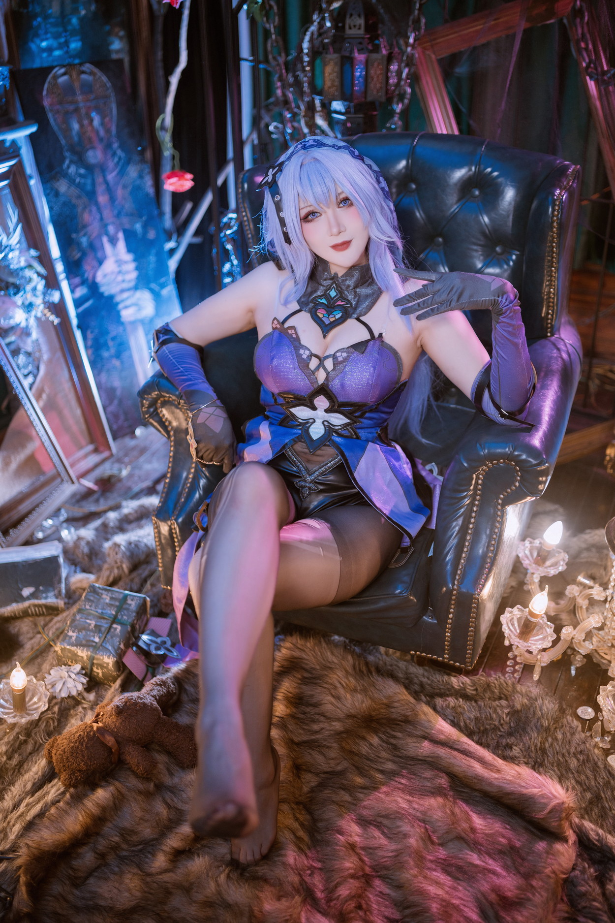 Cosplay 兔胖胖 黑天鹅(45P)