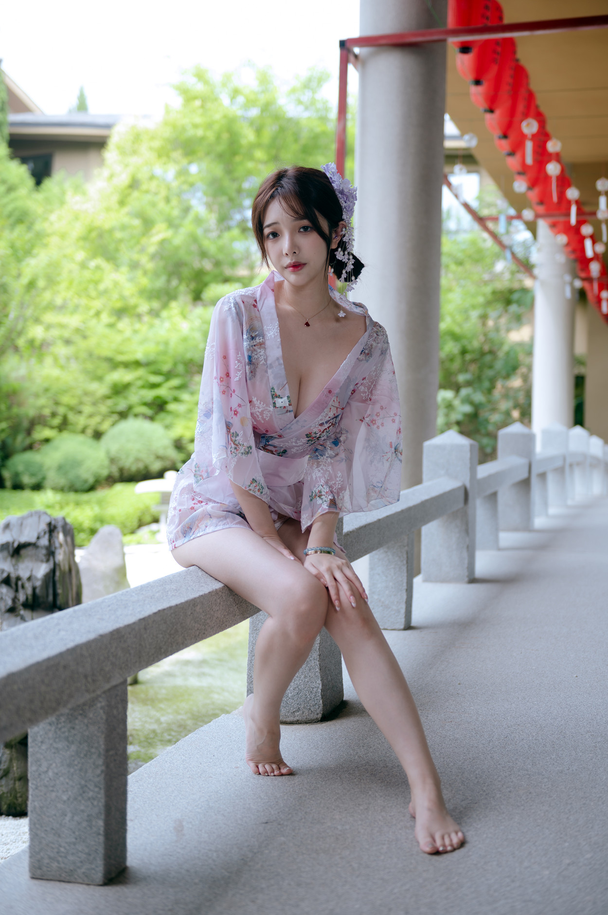 Cosplay 雯妹不讲道理 和风庭院 Set.02