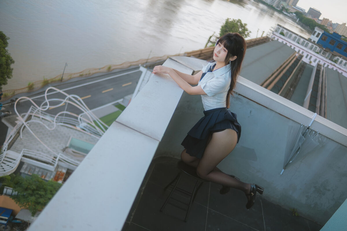 Coser@不呆猫 – JK学妹户外 (60P)