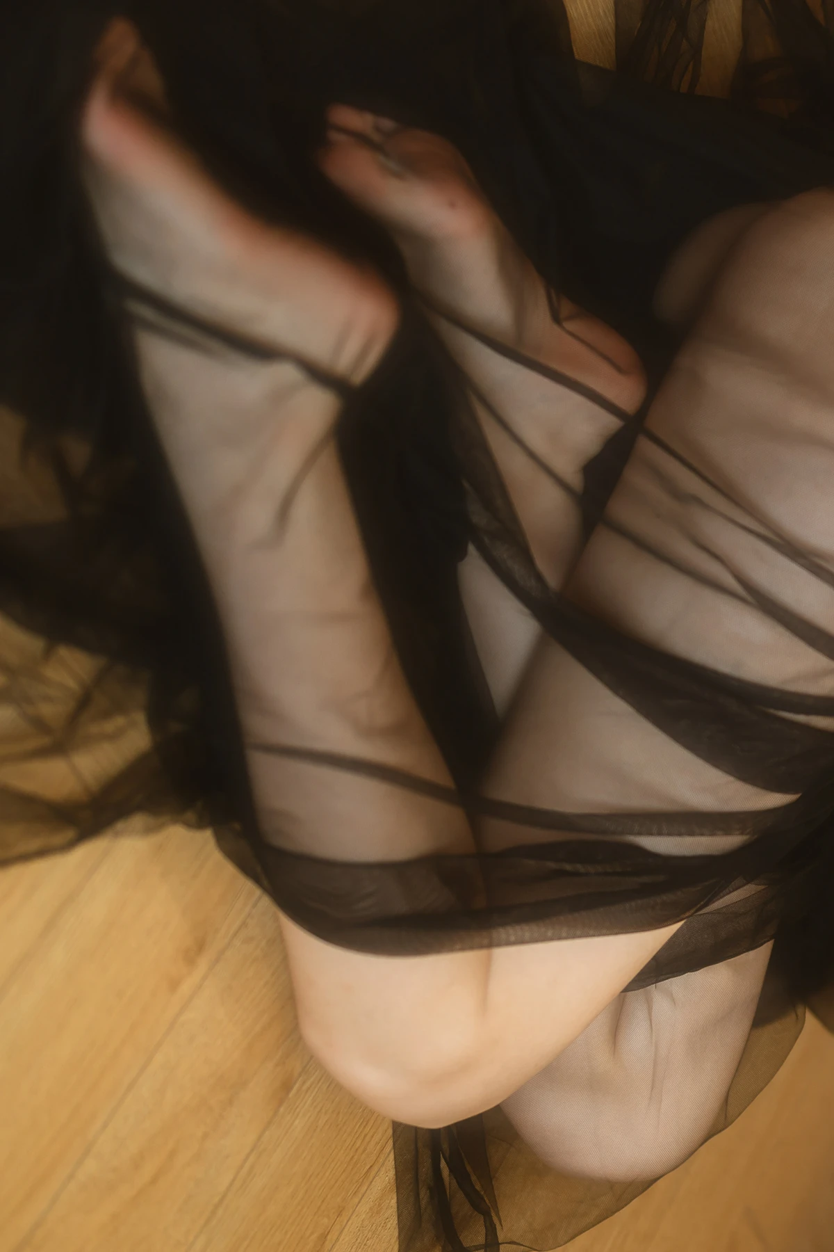 Cosplay 许岚LAN – 纯欲黑纱