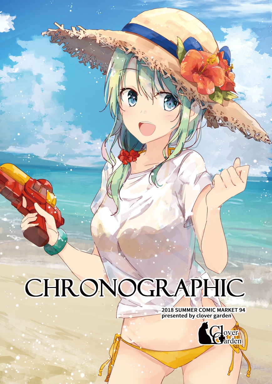 夏日沙滩动漫美女萝莉死库水比基尼湿身萌图