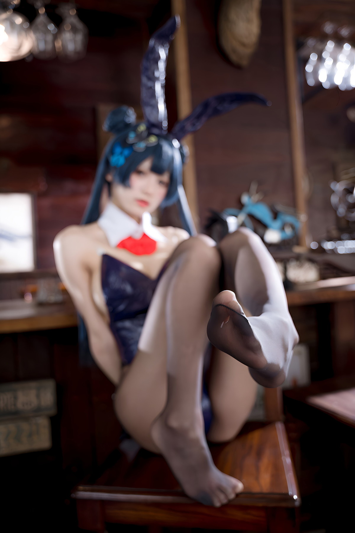 Cosplay 九柒喵 – 蔚蓝档案 龙华妃咲 兔女郎