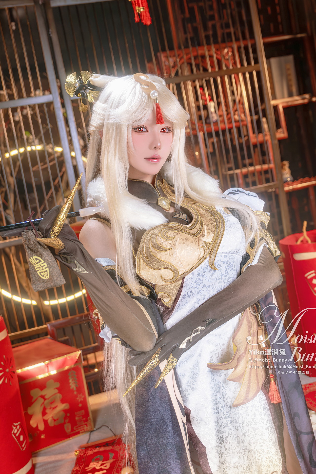 Cosplay 黏黏团子兔 金蛇来财 凝光贺岁 Set.01(50P)
