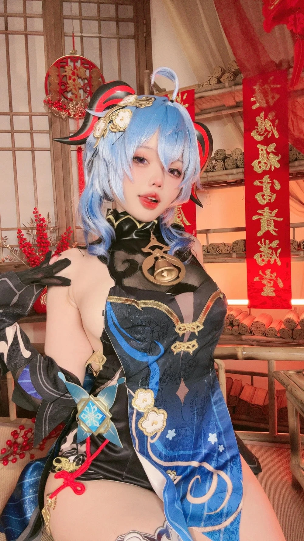 [網路收集系列]Coser@小瑤么么 – 甘雨海燈節禮服[40P]