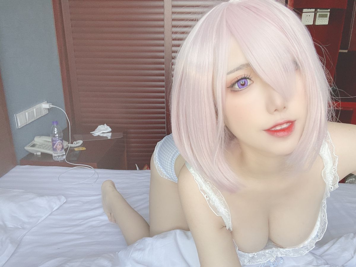 Coser@芋圆侑子 – 蓝格子小清新 (23P)