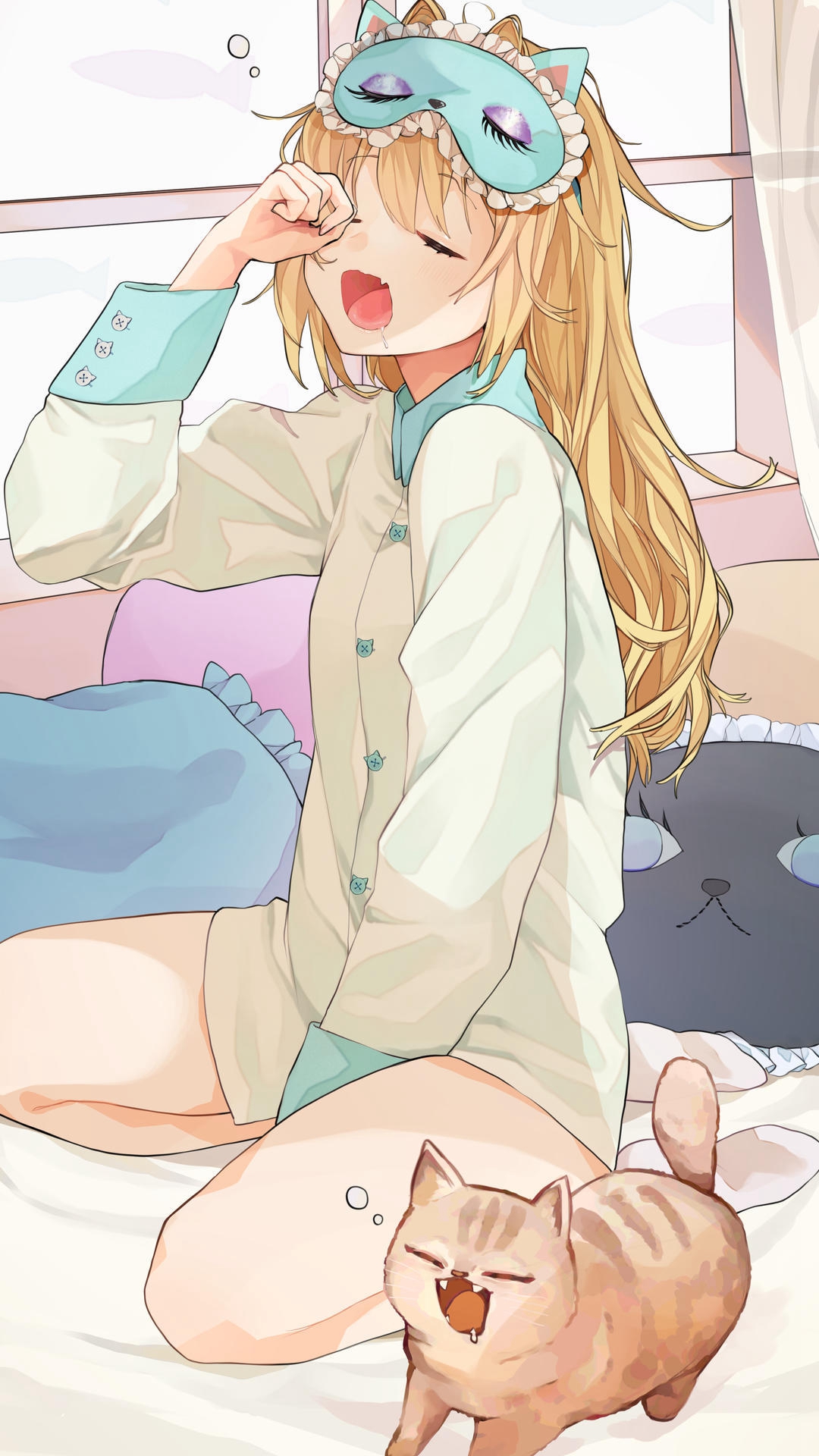 可爱动漫精致少女唯美插画