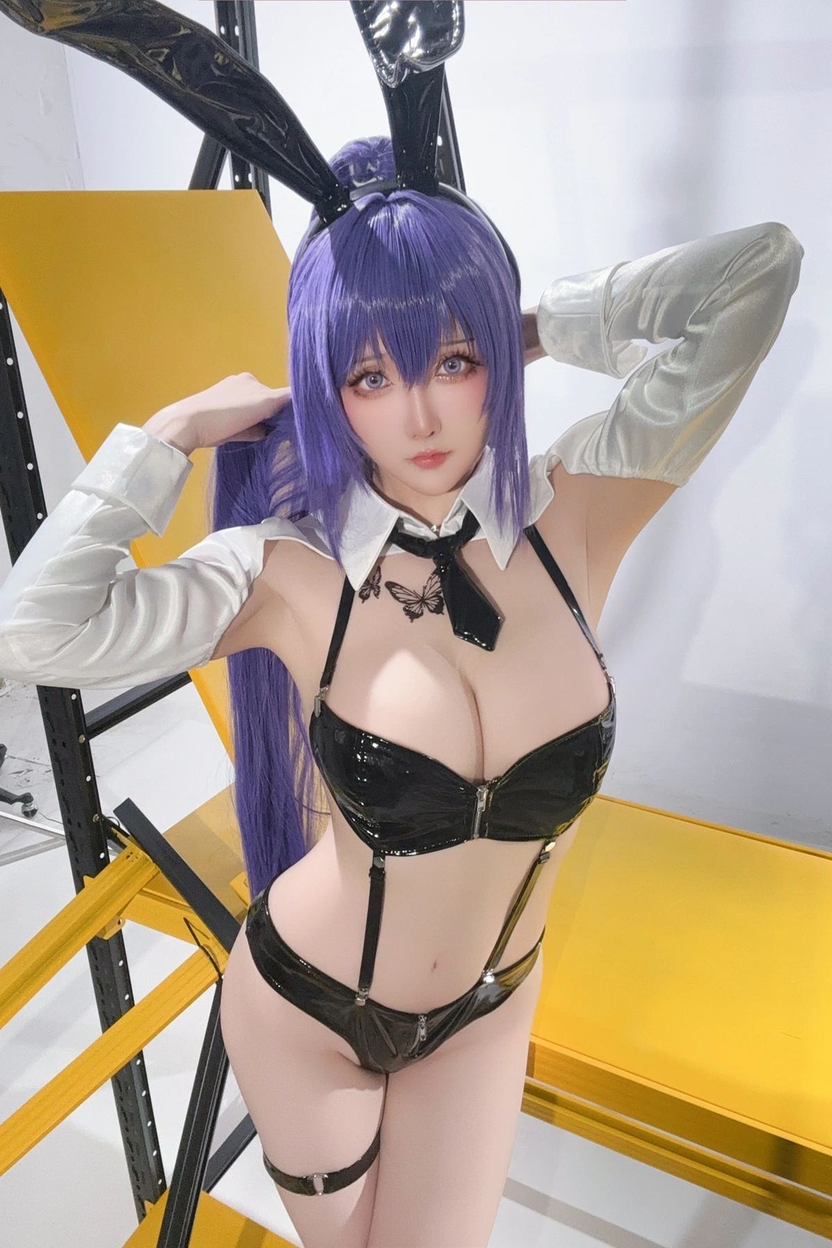 Cosplay 星之迟迟Hoshilily – 尼尔同人 2B学姐服