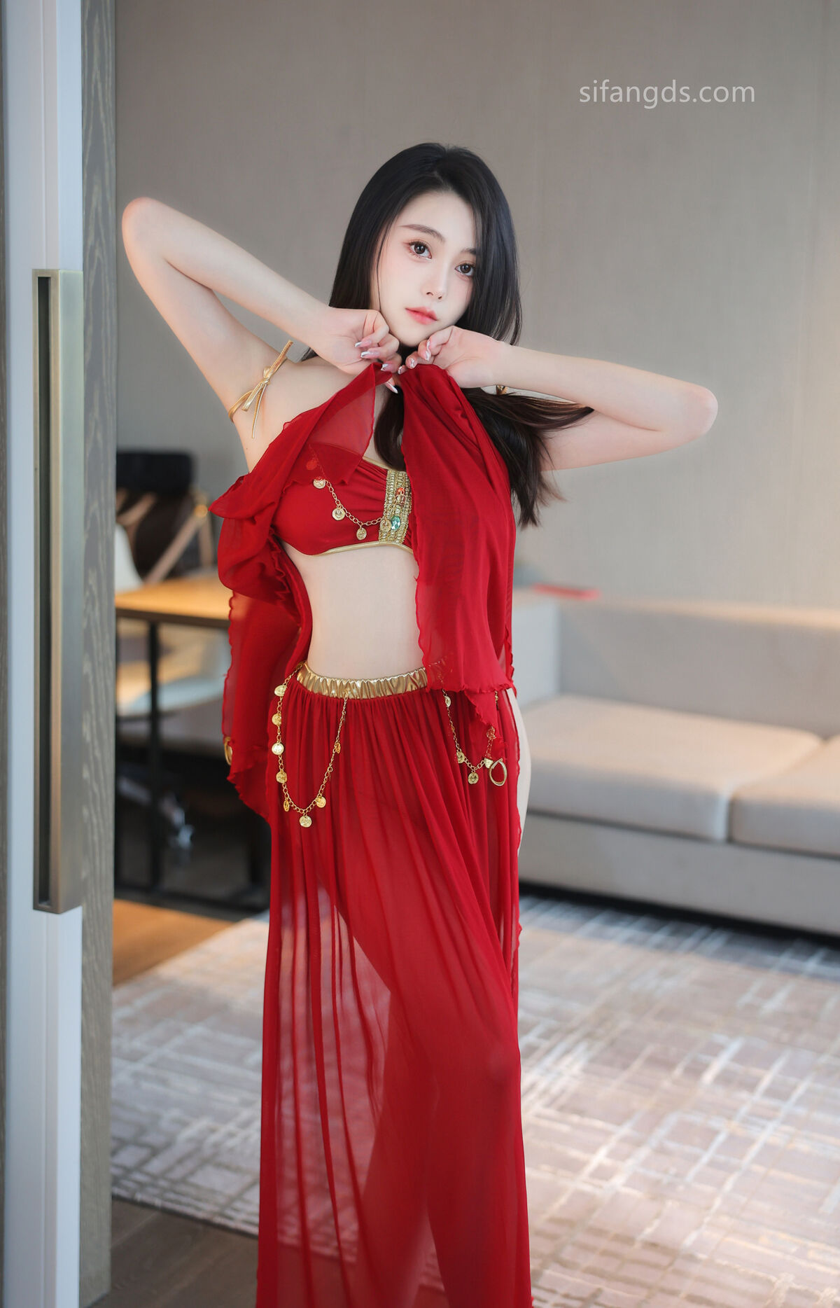 XR Uncensored Qing Miao 清妙 – R18 秀人网模特 红色舞裙 S Part01 (48P – 4V)