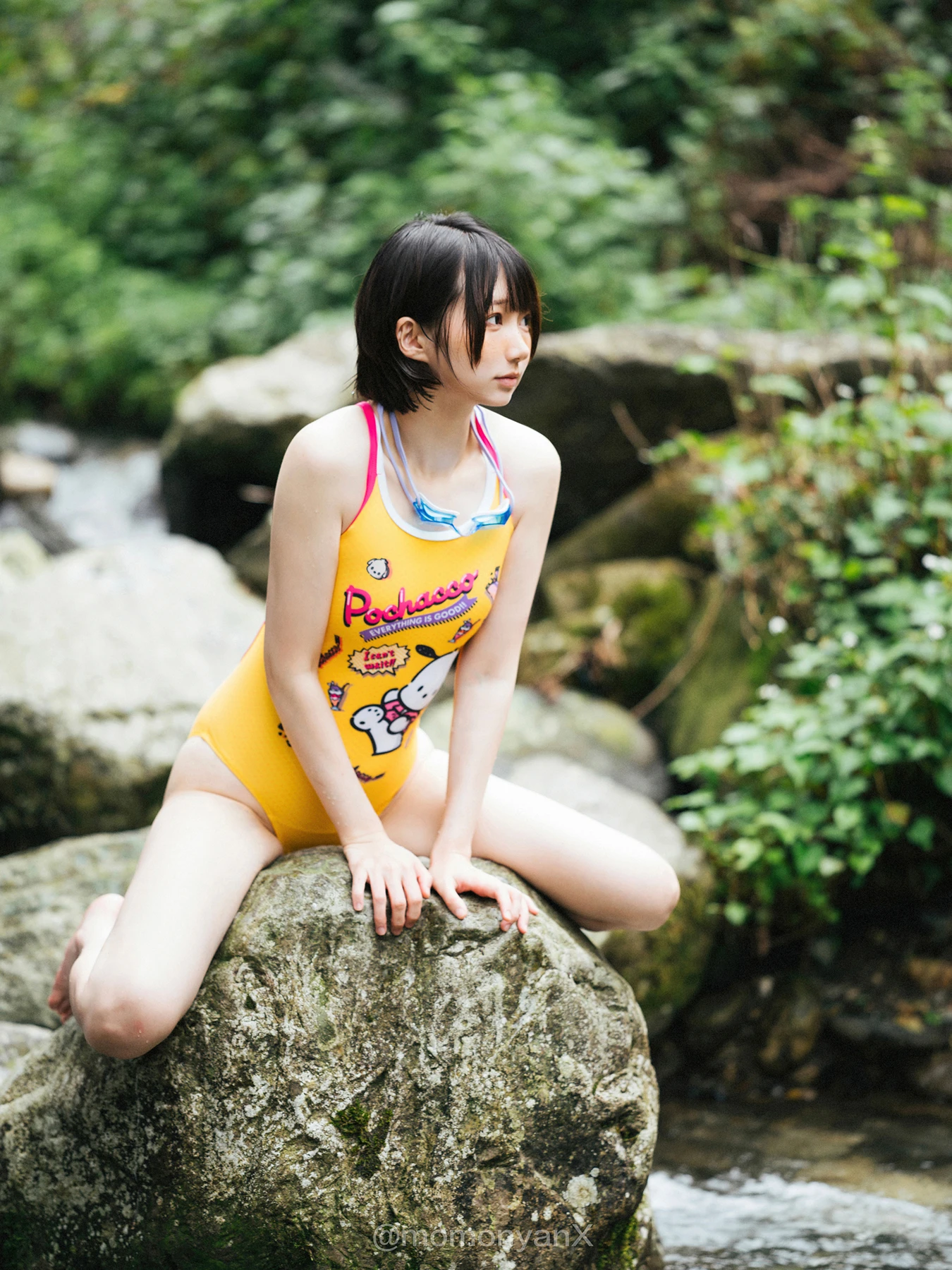 Shizuku しずく, 写真集 Fantia 原魔物喵 「夏の小川」 Set.01