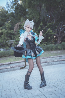 Coser@慕慕Momo – 原神 Genshin 琳妮特的色情魔術 室外