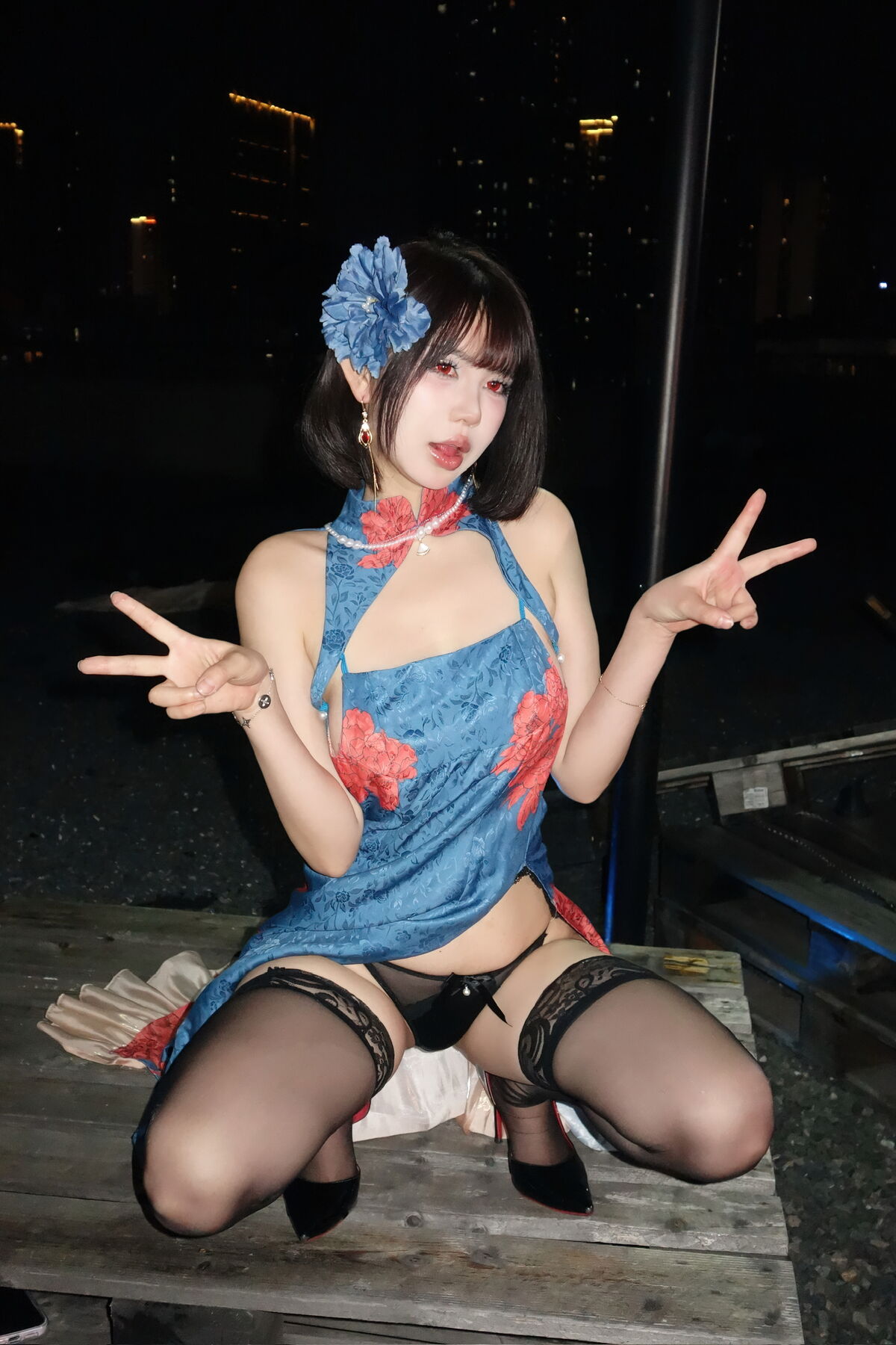 Coser@Tina很妖孽呀 – 碧蓝航线 建武 旗袍 (40P)