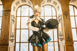 Coser@慕慕Momo – 原神 Genshin 琳妮特的色情魔術 室内